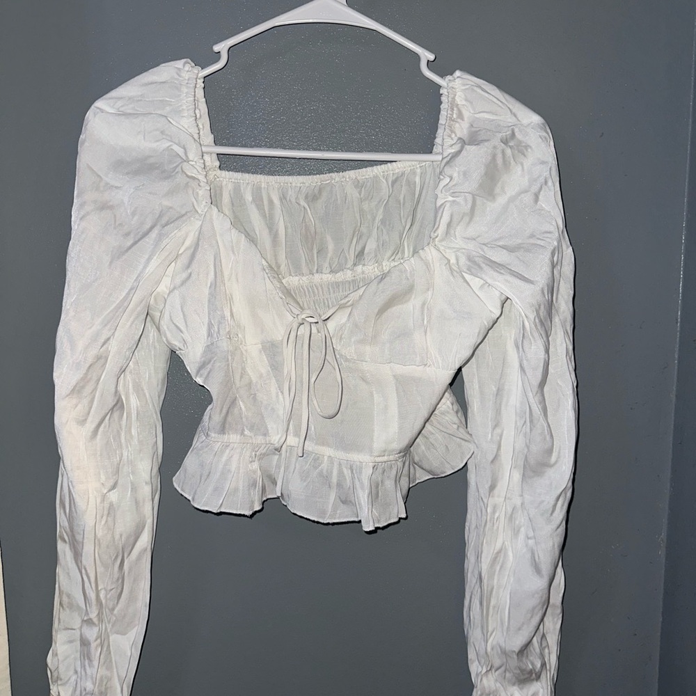 White Long Sleeve Blouse